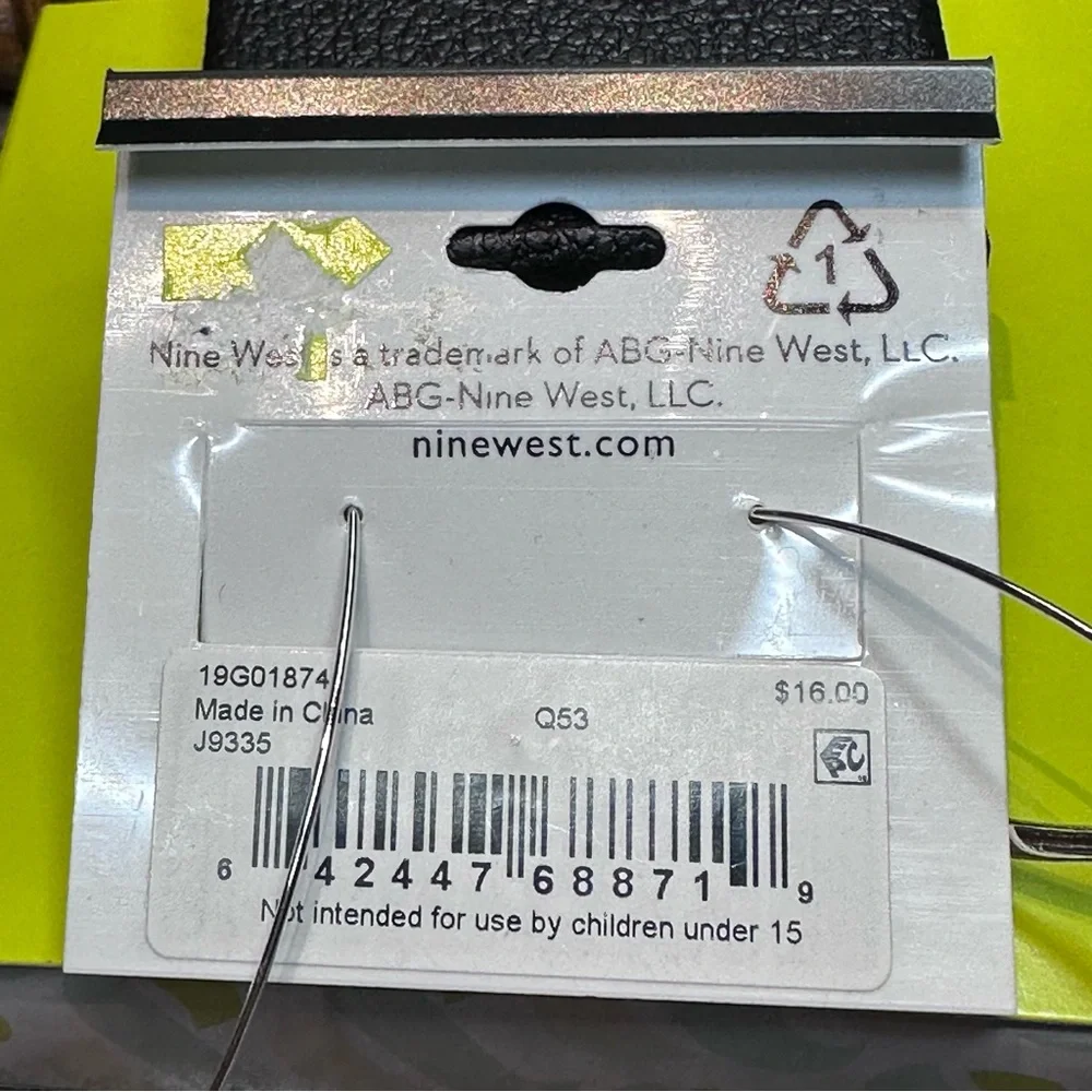 Nine West-  Silver Tone Threader Earrings, NWT